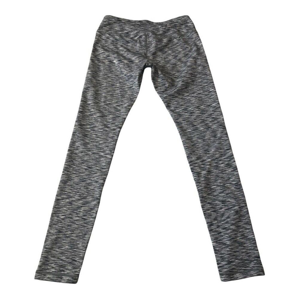 Reebok Womens Athletic Leggings Size Small Space Dye Gray Yoga Running Mid Rise - Picture 3 of 6